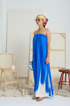 Le Strapless Silk Art Dress