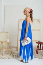 Le Strapless Silk Art Dress