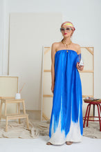 Le Strapless Silk Art Dress