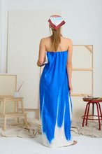 Le Strapless Silk Art Dress