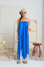 Le Strapless Silk Art Dress