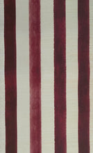 Grasscloth Painted Stripe Wallpaper *made to order